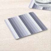 Blaugraue Schattenstreifen Rechteckiger Pappuntersetzer (angewinkelt)