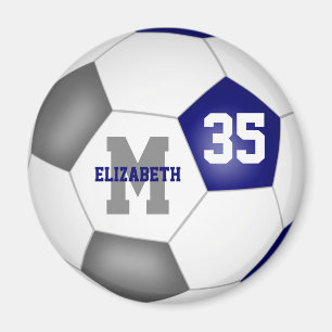 Blaugraue Schulfarben Fußball-Mannschaftsgeschenke Magnet