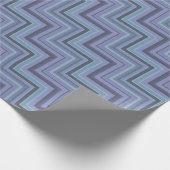 Blaugraue Streifen Geschenkpapier (Ecke)