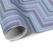 Blaugraue Streifen Geschenkpapier (Rolleneckpunkt)