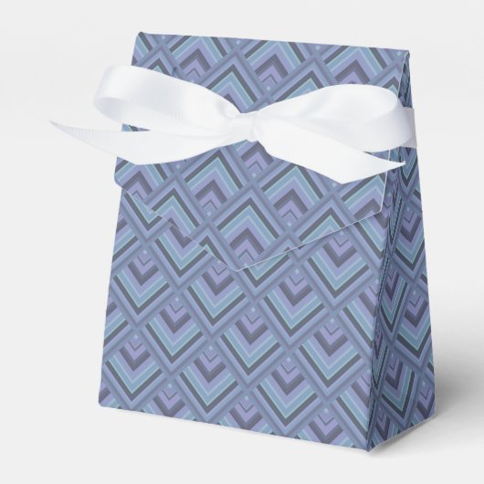 Blaugraue Streifen Geschenkschachtel (Vorderseite)