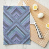 Blaugraue Streifen Geschirrtuch (Viertel Falte)