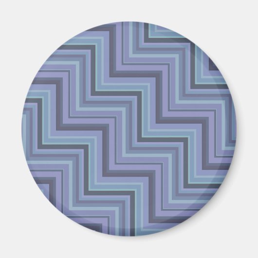 Blaugraue Streifen Magnet (Vorne)