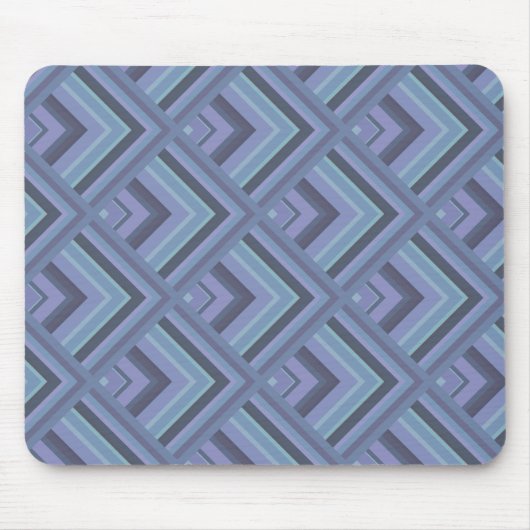 Blaugraue Streifen Mousepad (Vorne)