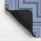 Blaugraue Streifen Mousepad (Ecke)