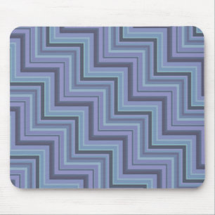 Blaugraue Streifen Mousepad