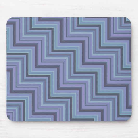 Blaugraue Streifen Mousepad (Vorne)