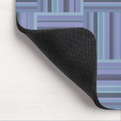Blaugraue Streifen Mousepad (Ecke)