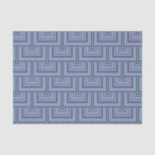 Blaugraue Streifen quadratischer Waage Seidenpapier