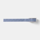 Blaugraue Streifen Satinband (Vorderseite)
