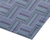 Blaugraue Streifen Schneidebrett (Ecke)