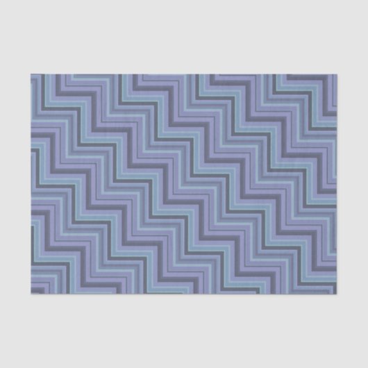 Blaugraue Streifen Seidenpapier (Vorderseite)