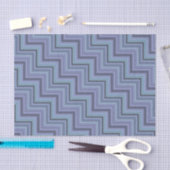 Blaugraue Streifen Seidenpapier (Handwerk)
