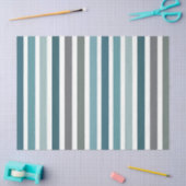 Blaugraue Streifen Seidenpapier (Basteln)