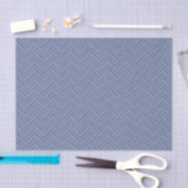 Blaugraue Streifen Seidenpapier (Handwerk)