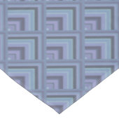 Blaugraue Streifen Tischdecke (Schrägansicht)