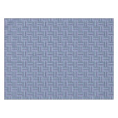 Blaugraue Streifen Tischdecke (Vorderseite (Horizontal))