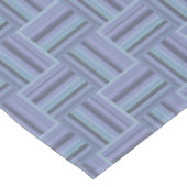 Blaugraue Streifen Tischdecke (Schrägansicht)