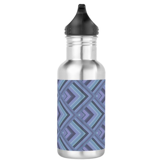 Blaugraue Streifen Trinkflasche (Rechts)