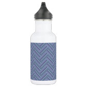 Blaugraue Streifen Trinkflasche (Rechts)