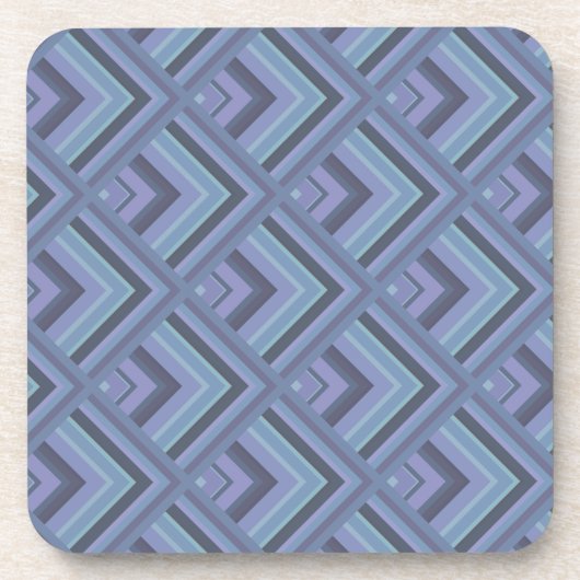 Blaugraue Streifen Untersetzer (Vorderseite)