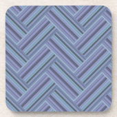 Blaugraue Streifen Untersetzer (Vorderseite)