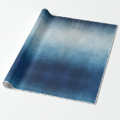 Blaugraue Textur Geschenkpapier (Ungerollt)