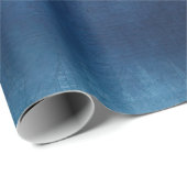 Blaugraue Textur Geschenkpapier (Rolleneckpunkt)