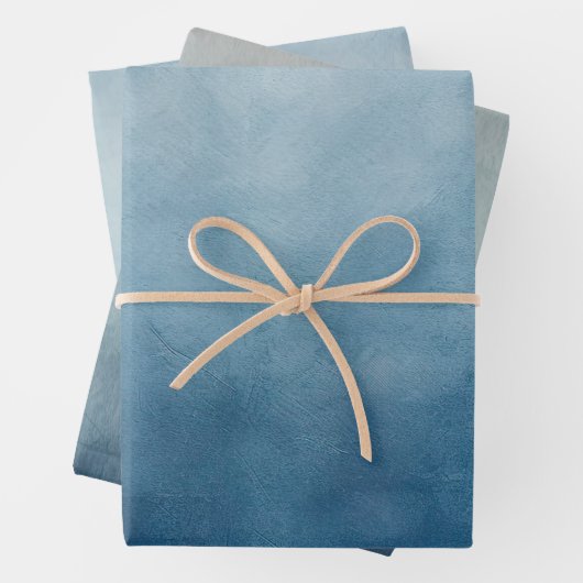Blaugraue Textur Geschenkpapier Set (Beispiel)
