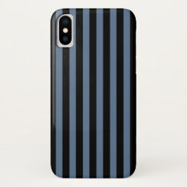 Blaugraue und schwarze Streifen Case-Mate iPhone Hülle
