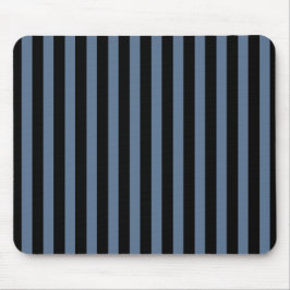 Blaugraue und schwarze Streifen Mousepad