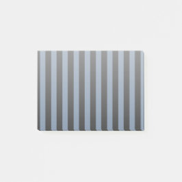 Blaugraue und schwarze Streifen Post-it Klebezettel