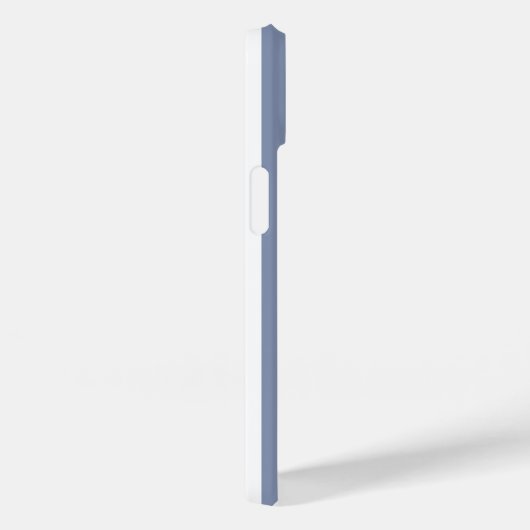 Blaugraue und weiße Streifen Case-Mate iPhone Hülle (Rückseite / Rechts)