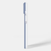 Blaugraue und weiße Streifen Case-Mate iPhone Hülle (Rückseite / Links)