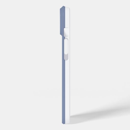 Blaugraue und weiße Streifen Case-Mate iPhone Hülle (Rückseite / Links)