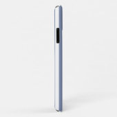 Blaugraue und weiße Streifen Case-Mate iPhone Hülle (Hinten/Rechts)