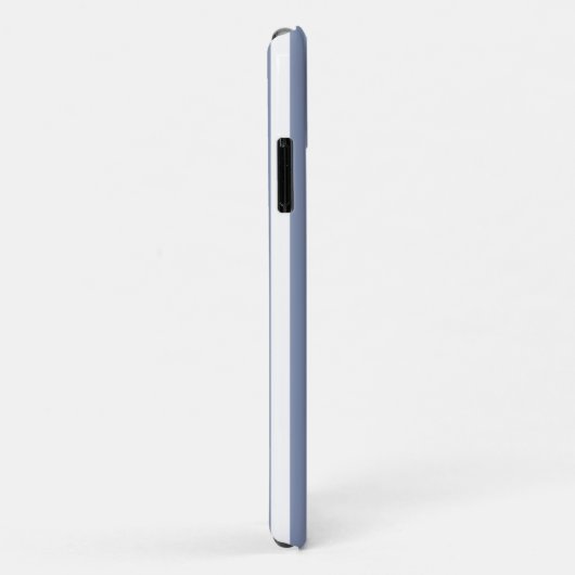 Blaugraue und weiße Streifen Case-Mate iPhone Hülle (Hinten/Rechts)