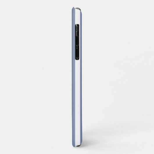 Blaugraue und weiße Streifen Case-Mate iPhone Hülle (Hinten/Links)