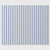 Blaugraue und weiße Streifen Geschenkpapier (Flach)