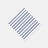 Blaugraue und weiße Streifen Serviette (Ecke)