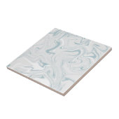 Blaugraue und weiße Wirble Marmormuster Fliese (Seite)