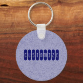 Blaugraue Wand - Vorlage Schlüsselanhänger (Vorderseite)