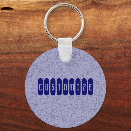 Blaugraue Wand - Vorlage Schlüsselanhänger (Vorderseite)