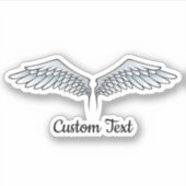 Blaugraue Wings-Aufkleber Aufkleber (Vorderseite)