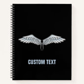 Blaugraue Wings Notizblock (Vorderseite)