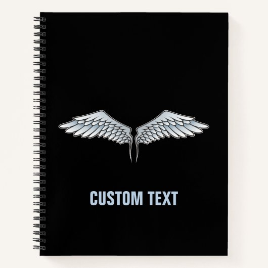 Blaugraue Wings Notizblock (Vorderseite)