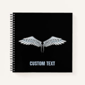 Blaugraue Wings Notizbuch (Vorderseite)