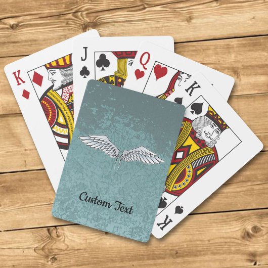 Blaugraue Wings Playing Cards Spielkarten