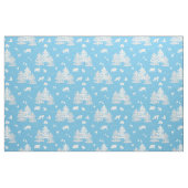 Blaugraue Winterwaldtiere Hirschbär Stoff (Yard (91,4 cm))