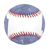 Blaugrauer Drache auf weiß Baseball (Vorderseite)